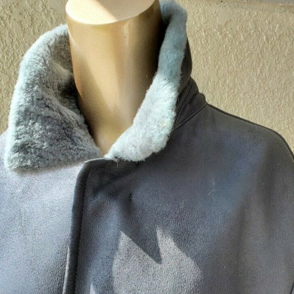 MEN'S ITALIAN WINTER LAMBSKIN SHEARLING COAT - Picture 1 of 5